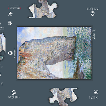 Darstellung des Puzzle Motivs The Manneporte near Étretat (1886) by Claude Monet 500 Puzzle Schachtel 3D Modell