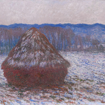 Darstellung des Puzzle Motivs Haystacks (18901891) by Claude Monet 1000 Puzzle 3D Modell