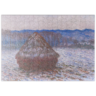 Darstellung des Puzzle Motivs puzzleplate Haystacks (18901891) by Claude Monet 200 Puzzle