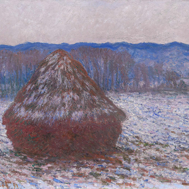 Darstellung des Puzzle Motivs Haystacks (18901891) by Claude Monet 200 Puzzle 3D Modell