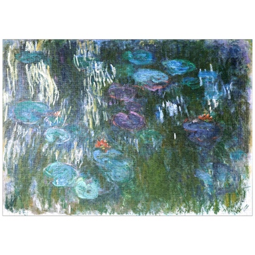 Darstellung des Puzzle Motivs puzzleplate Water Lilies (1916–1919) by Claude Monet 1000 Puzzle