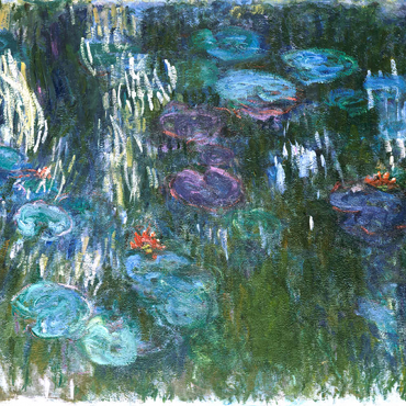 Darstellung des Puzzle Motivs Water Lilies (1916–1919) by Claude Monet 100 Puzzle 3D Modell