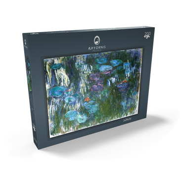 Darstellung des Puzzle Motivs Water Lilies (1916–1919) by Claude Monet 200 Puzzle Schachtel Ansicht2