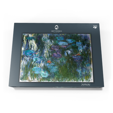 Darstellung des Puzzle Motivs Water Lilies (1916–1919) by Claude Monet 500 Puzzle Schachtel Ansicht3