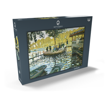 Darstellung des Puzzle Motivs La Grenouillère (1869) by Claude Monet 1000 Puzzle Schachtel Ansicht2
