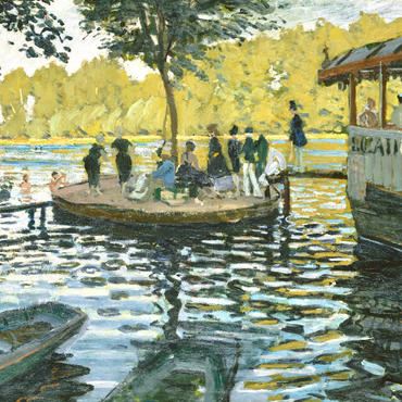 Darstellung des Puzzle Motivs La Grenouillère (1869) by Claude Monet 1000 Puzzle 3D Modell
