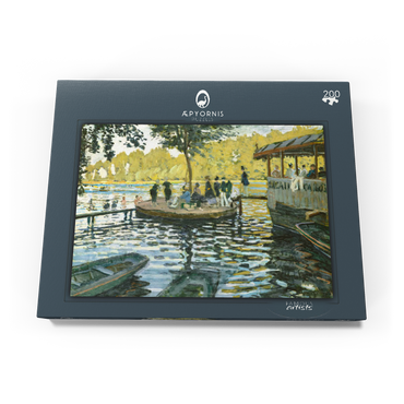 Darstellung des Puzzle Motivs La Grenouillère (1869) by Claude Monet 200 Puzzle Schachtel Ansicht3