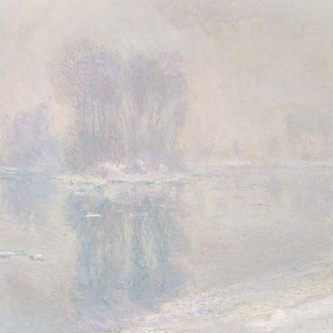 Darstellung des Puzzle Motivs Ice Floes (1893) by Claude Monet 100 Puzzle 3D Modell