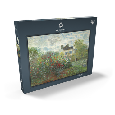 Darstellung des Puzzle Motivs The Artist's Garden in Argenteuil, A Corner of the Garden with Dahlias (1873) by Claude Monet 200 Puzzle Schachtel Ansicht2
