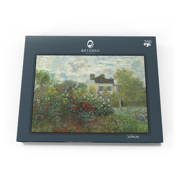 Darstellung des Puzzle Motivs The Artist's Garden in Argenteuil, A Corner of the Garden with Dahlias (1873) by Claude Monet 200 Puzzle Schachtel Ansicht3