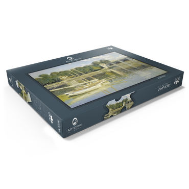 Darstellung des Puzzle Motivs Claude Monet's The Argenteuil Bridge (1874) 200 Puzzle Schachtel Ansicht1