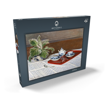 Darstellung des Puzzle Motivs Claude Monet's Still Life, Tea Service (1872) 100 Puzzle Schachtel Ansicht2