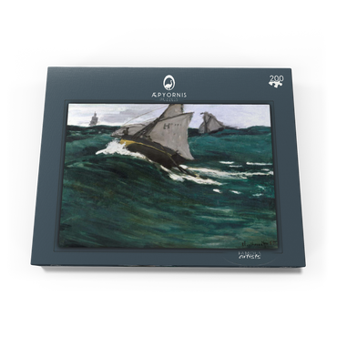 Darstellung des Puzzle Motivs The Green Wave (1866–1867) by Claude Monet 200 Puzzle Schachtel Ansicht3
