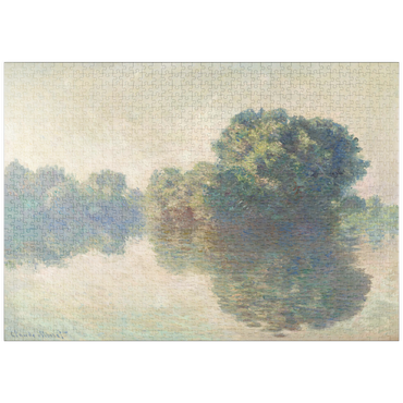 Darstellung des Puzzle Motivs puzzleplate The Seine at Giverny (1897) by Claude Monet 1000 Puzzle