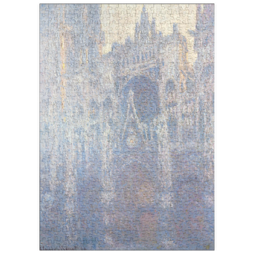 Darstellung des Puzzle Motivs puzzleplate The Portal of Rouen Cathedral in Morning Light (1894) by Claude Monet 500 Puzzle