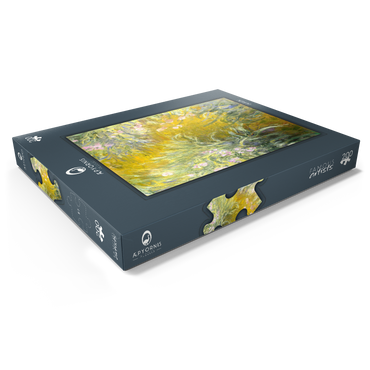 Darstellung des Puzzle Motivs The Path through the Irises (1914–1917) by Claude Monet 200 Puzzle Schachtel Ansicht1