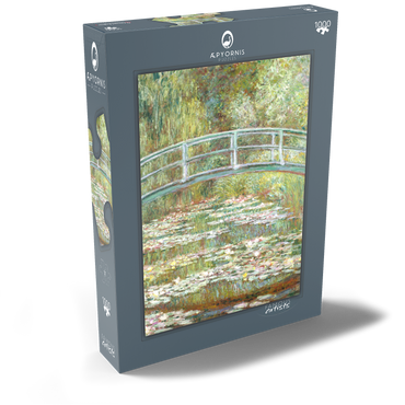 Darstellung des Puzzle Motivs Bridge over a Pond of Water Lilies by Claude Monet 1000 Puzzle Schachtel Ansicht2