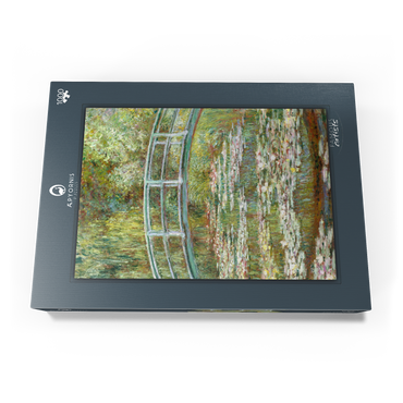 Darstellung des Puzzle Motivs Bridge over a Pond of Water Lilies by Claude Monet 1000 Puzzle Schachtel Ansicht3