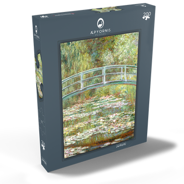 Darstellung des Puzzle Motivs Bridge over a Pond of Water Lilies by Claude Monet 200 Puzzle Schachtel Ansicht2