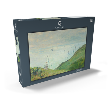 Darstellung des Puzzle Motivs Cliffs at Pourville (1882) by Claude Monet 1000 Puzzle Schachtel Ansicht2