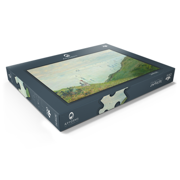 Darstellung des Puzzle Motivs Cliffs at Pourville (1882) by Claude Monet 200 Puzzle Schachtel Ansicht1
