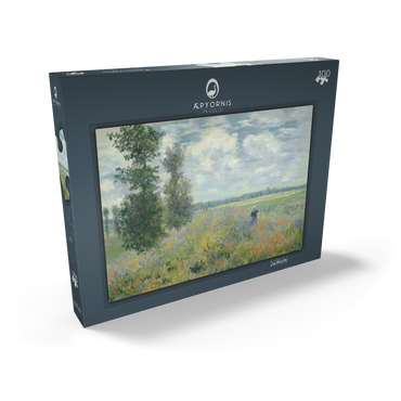 Darstellung des Puzzle Motivs Poppy Fields near Argenteuil (1875) by Claude Monet 100 Puzzle Schachtel Ansicht2