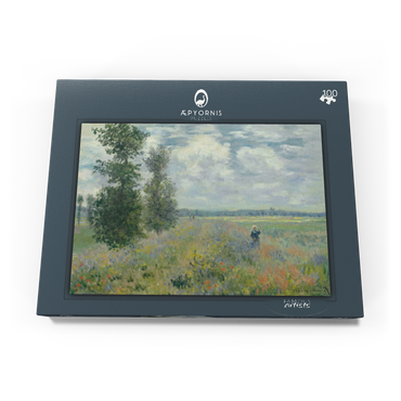 Darstellung des Puzzle Motivs Poppy Fields near Argenteuil (1875) by Claude Monet 100 Puzzle Schachtel Ansicht3