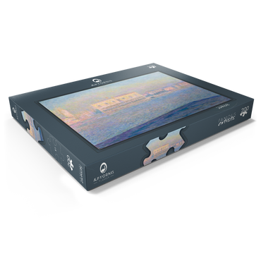 Darstellung des Puzzle Motivs The Doge's Palace Seen from San Giorgio Maggiore (1908) by Claude Monet 200 Puzzle Schachtel Ansicht1