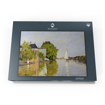 Darstellung des Puzzle Motivs Houses on the Achterzaan (1871) by Claude Monet 500 Puzzle Schachtel Ansicht3