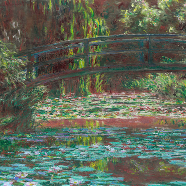 Darstellung des Puzzle Motivs Water Lily Pond (1900) by Claude Monet 1000 Puzzle 3D Modell