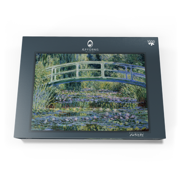 Darstellung des Puzzle Motivs Claude Monet's Water Lilies and Japanese Bridge (1899) 1000 Puzzle Schachtel Ansicht3