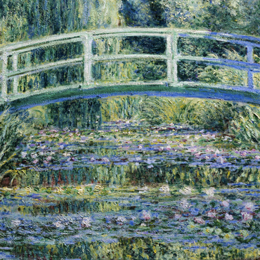 Darstellung des Puzzle Motivs Claude Monet's Water Lilies and Japanese Bridge (1899) 1000 Puzzle 3D Modell