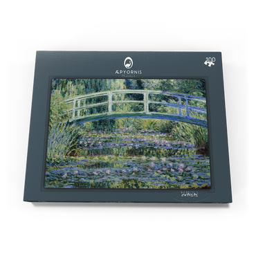 Darstellung des Puzzle Motivs Claude Monet's Water Lilies and Japanese Bridge (1899) 100 Puzzle Schachtel Ansicht3