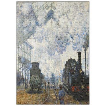 Darstellung des Puzzle Motivs puzzleplate Claude Monet's Arrival of the Normandy Train (1877) 200 Puzzle