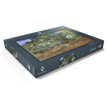 Darstellung des Puzzle Motivs The Bodmer Oak, Fontainebleau Forest (1865) by Claude Monet 200 Puzzle Schachtel Ansicht1
