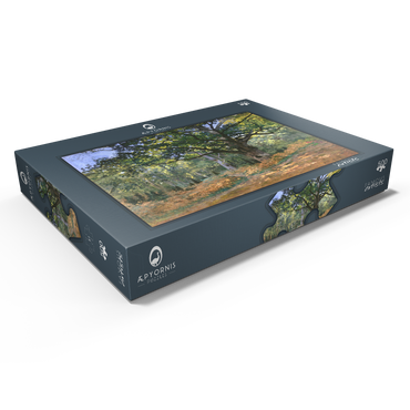 Darstellung des Puzzle Motivs The Bodmer Oak, Fontainebleau Forest (1865) by Claude Monet 500 Puzzle Schachtel Ansicht1