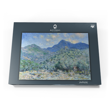 Darstellung des Puzzle Motivs Claude Monet's Valle Buona, Near Bordighera (1884) 500 Puzzle Schachtel Ansicht3