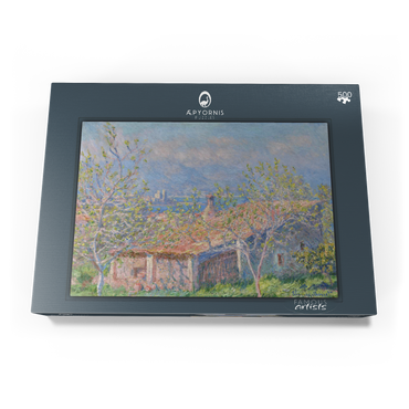 Darstellung des Puzzle Motivs Gardener's House at Antibes (1888) by Claude Monet 500 Puzzle Schachtel Ansicht3