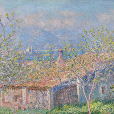 Darstellung des Puzzle Motivs Gardener's House at Antibes (1888) by Claude Monet 500 Puzzle 3D Modell