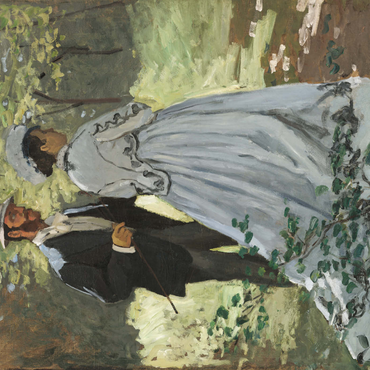Darstellung des Puzzle Motivs Bazille and Camille (1865) by Claude Monet 1000 Puzzle 3D Modell