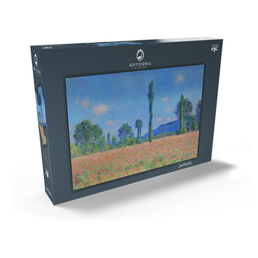 Darstellung des Puzzle Motivs Poppy Field, Giverny (1890–1891) by Claude Monet 500 Puzzle Schachtel Ansicht2