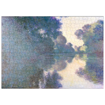 Darstellung des Puzzle Motivs puzzleplate Morning on the Seine near Giverny (1897) by Claude Monet 500 Puzzle