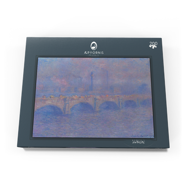 Darstellung des Puzzle Motivs Waterloo Bridge, Sunlight Effect (1903) by Claude Monet 200 Puzzle Schachtel Ansicht3