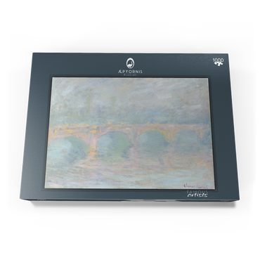 Darstellung des Puzzle Motivs Waterloo Bridge, London, at Sunset (1901) by Claude Monet 1000 Puzzle Schachtel Ansicht3