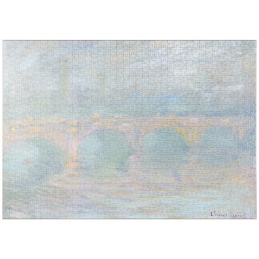 Darstellung des Puzzle Motivs puzzleplate Waterloo Bridge, London, at Sunset (1901) by Claude Monet 1000 Puzzle