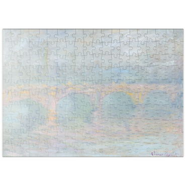 Darstellung des Puzzle Motivs puzzleplate Waterloo Bridge, London, at Sunset (1901) by Claude Monet 200 Puzzle
