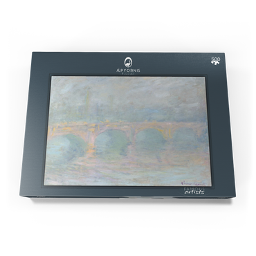 Darstellung des Puzzle Motivs Waterloo Bridge, London, at Sunset (1901) by Claude Monet 500 Puzzle Schachtel Ansicht3
