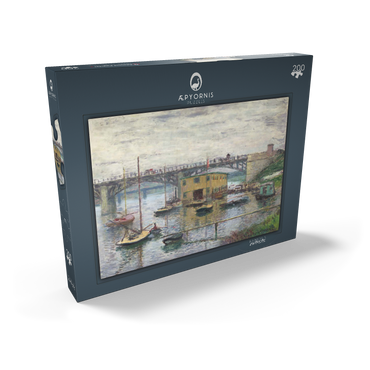 Darstellung des Puzzle Motivs Bridge at Argenteuil on a Gray Day (1876) by Claude Monet 200 Puzzle Schachtel Ansicht2