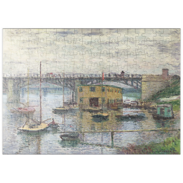 Darstellung des Puzzle Motivs puzzleplate Bridge at Argenteuil on a Gray Day (1876) by Claude Monet 200 Puzzle