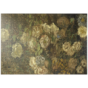 Darstellung des Puzzle Motivs puzzleplate Bloemen (1860–1912) by Claude Monet 1000 Puzzle